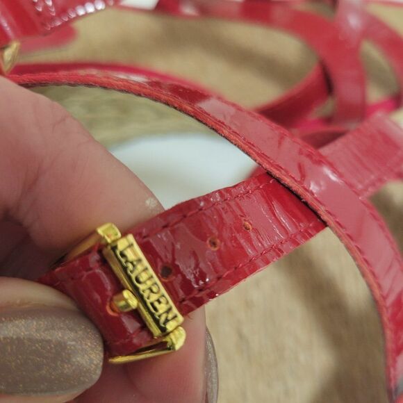 Ralph Lauren Sandal Wedge Shoe - Picture 4 of 16